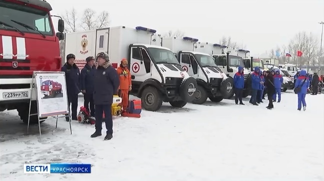 Вести Красноярск. В Красноярске прошел смотр техники оперативных служб региона