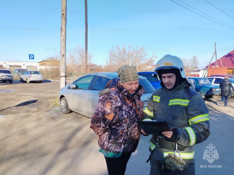 Подворовой обход – одна               из самых действенных мер в профилактике пожаров